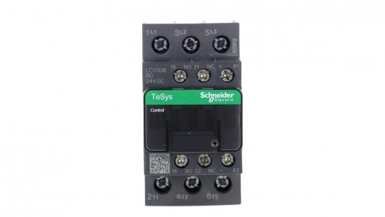 TeSys Deca Stycznik mocy 38A 3P 24V DC 1Z 1R LC1D38BD