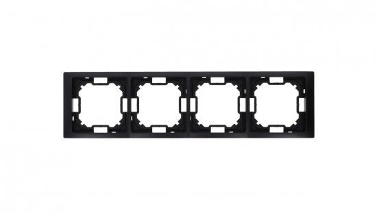 Simon Basic Ramka 4-krotna Neos IP20 czarny mat BMRC4/49