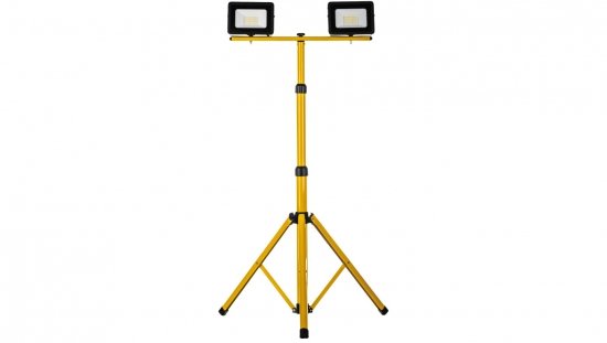 Projektor LED na statywie żółty 2x30W 2x2350lm IP65 6400K SL-S01