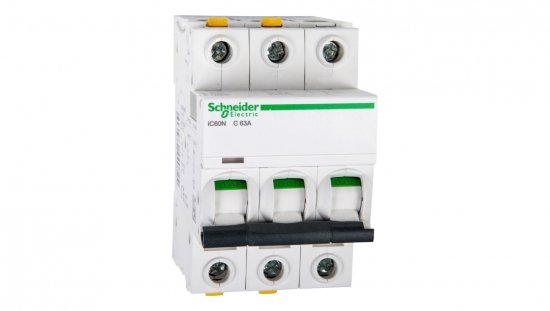 Wyłącznik nadprądowy 3P C 63A 6kA AC iC60N-C63-3 Acti9 A9F04363