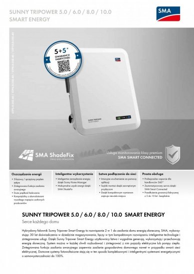 Falownik inwerter PV hybrydowy SMA Sunny Tripower 6.0 Smart Energy STP6.0-3SE