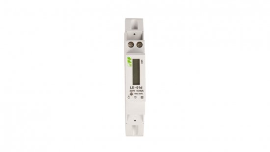 Licznik energii elektrycznej zgodność z MID 1-fazowy 5/45A 230V z wyświetlaczem LCD LE-01D