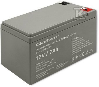 AKUMULATOR AGM 12V 7AH MAX. 105A |
