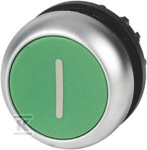 Napęd M22-D-G-X1 przycisk płaski zielony z samopowrotem 216607