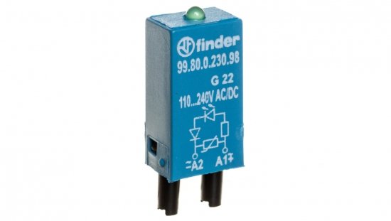Moduł sygnalizacyjny LED zielony + warystor 110-240V AC/DC 99.80.0.230.98