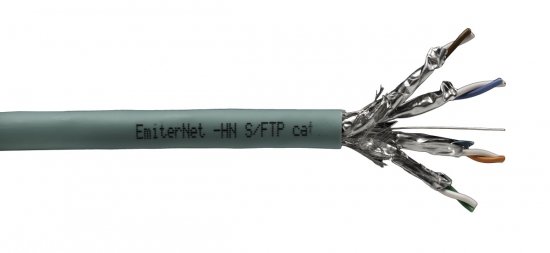 Kabel Emiter Net S/FTP kat.7 1000MHz B2ca LSZH-FR, drut 4x2x23AWG