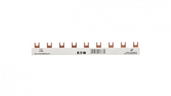 Szyna łączeniowa 1P 63A 10mm2 widełkowa (9 mod. HI) EVG-1PHAS/9MODUL/HI 215656