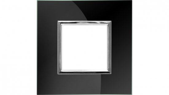 DANTE Ramka pojedyncza szkło BLACK GLASS 4509181