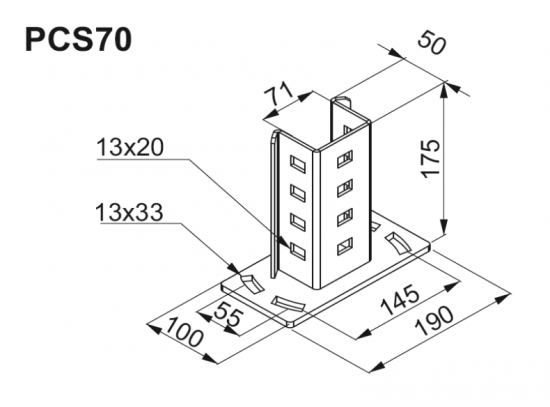 Podstawa PV PCS70 751217
