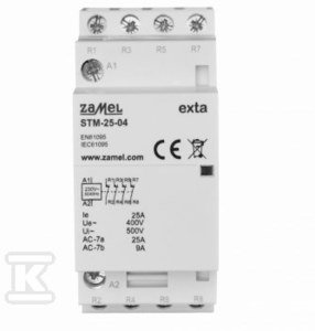 Stycznik modułowy instalacyjny 25A, 4xNC, 230V AC STM-25-04 EXT10000294