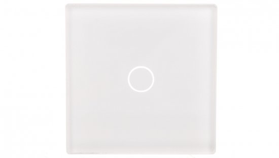 TouchMe Mały panel szklany, łącznik pojedynczy, biały TM530W