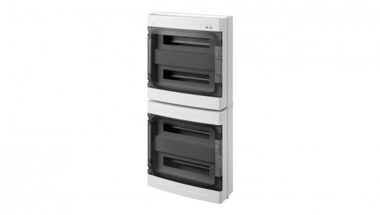 Rozdzielnica modułowa hermetyczna 4x18 natynkowa EP-LUX PLUS RN 4/72 (obudowy łączone 2x2x36mod) (N PE) IP65 szara 1964-01