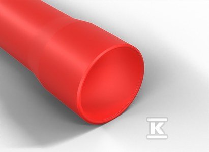Rura gładkościenna w odcinkach, z kielichem, średnica 110mm QRG 110/5,5 czerwona /6m/
