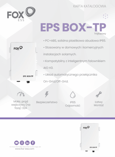 Akcesorium FoxESS EPS BOX 4-units