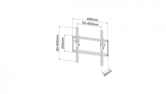 Uchwyt Ścienny TV LED/LCD 23-55 cali 45kg Uchylny Slim