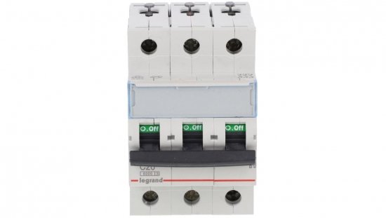 Wyłącznik nadprądowy 3P C 20A 6kA AC S303 TX3 403546