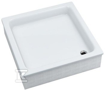 Brodzik akrylowy &quot;Grawello&quot; zintegrowany z podbudową Stabilsound Plus 80x80x26 cm kwadratowy