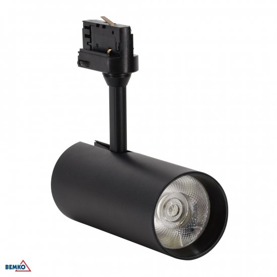 SPOT COB VERKO CZARNY 3-FAZOWY 30W 4000K 2400LM 36°