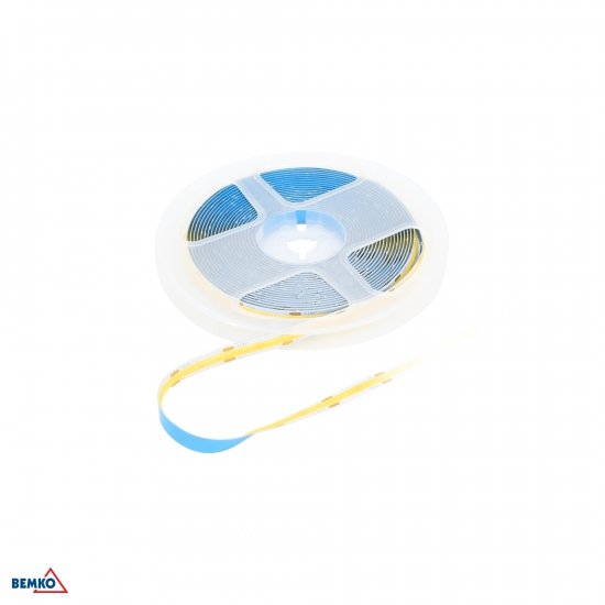 TAŚMA LED PREMIUM 12V DC COB 1600LED/5M 7W/1M IP20 BIAŁA CIEPŁA