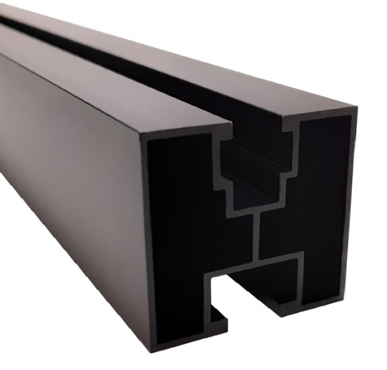 Profil aluminiowy 40*40 Śruba Sześciokątna L:2400mm anodowany czarny