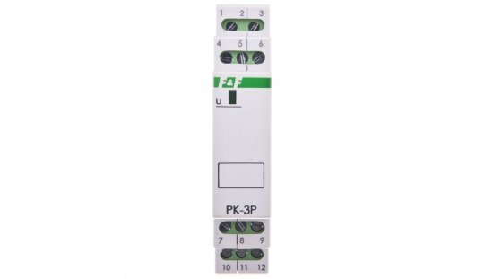 Przekaźnik instalacyjny 3P 8A 12V AC/DC PK-3P-12V