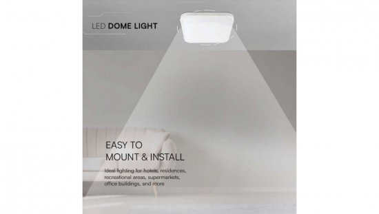 Plafoniera LED 24W 2500lm 3000K IP44 Kwadrat fi295 Mleczny Biała Ramka 76271