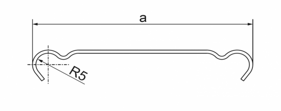 Pokrywa korytka 150mm 2m 0,5mm PKR150/2 100315