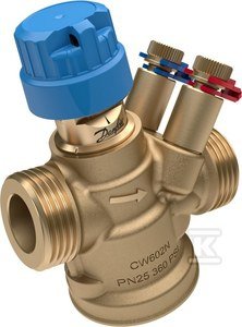 Zawór regulacyjny niezależny od ciśnienia AB-QM, DN20 ze złączkami pomiarowymi, Gwint zewnętrzny. Przepływ nominalny 1100 l/h 003Z8203