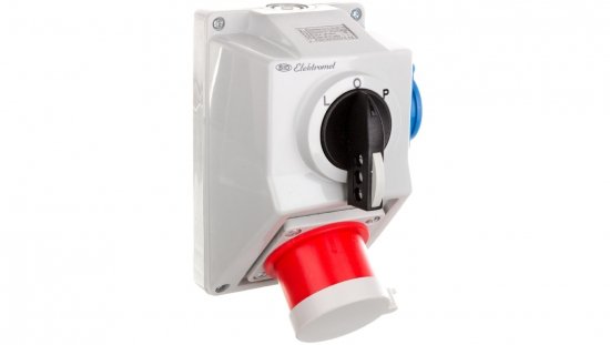 Zestaw instalacyjny z/o C32-48.1N przełącznik L-0-P   wtyk 32A 3P N Z/32A 2P Z IP44 974028