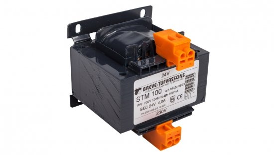 Transformator 1-fazowy bezpieczeństwa STM 100 230/ 24V 4,1A 100VA, Ta 40, 16224-9923