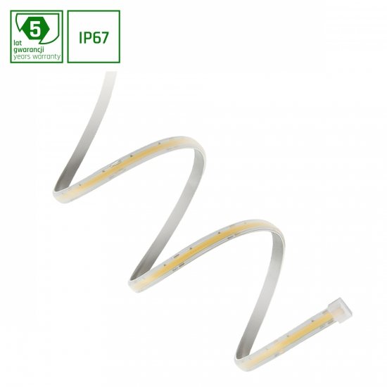 PASEK LED 55W/5m COB 24V NW 5 LAT 1M (ROLKA 5M) -  w silikonie mattcoated IP67