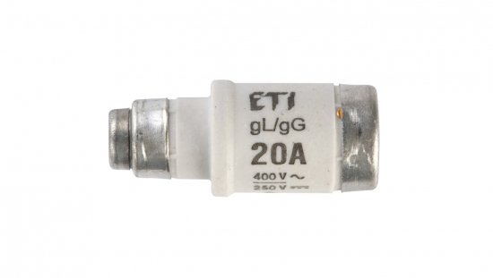 Wkładka bezpiecznikowa D02 20A gG 400V AC/250V DC E18 002212001