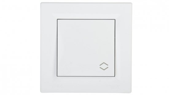 Łącznik Asfora schodowy IP44 biały z ramką EPH0400421