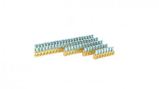 Listwa zaciskowa mosiężna BB147, 147 - torów ,1,5-16mm2, 63A, 1m MAD0147E21