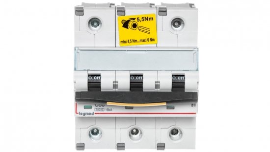 Wyłącznik nadprądowy 3P C 80A 16kA AC 10/ S313 DX3 409280