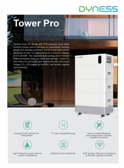 Zestaw Solis 6kW + Dyness Tower PRO TP19 (19.2 kWh)