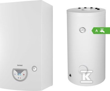 Pakiet z kotłem gazowym kondensacyjnym SILVER PRO 25 kW i zasobnikiem SWK 120