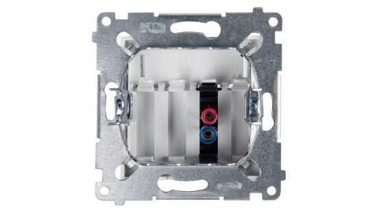 Simon 54 Gniazdo głośnikowe pojedyncze białe DGL31.01/11