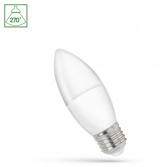 LED ŚWIECOWA E-27 230V 1W NW SPECTRUM