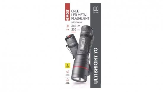 Latarka metalowa CREE LED Ultibright 70 340lm 3xAAA P3170