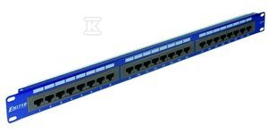 Panel 19 , 24xRJ45 UTP kategorii 6 (1U) z półką, niebieski DCN/PPFA-951K-248-C6
