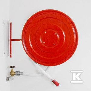 Hydrant DN25 wersja wychylna, wąż 30m półsztywny S-25-WW30
