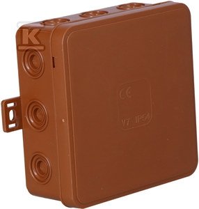 Puszka hermetyczna V7 termoutwardzalna IP54 brąz-klik 100x100x41 ONNLINE .0295 F1