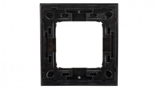 Simon 54 Premium Ramka pojedyncza metalowa ciemna stal DR1/67