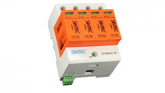 Ogranicznik przepięć warystorowy Typ T1+T2 4P 30kA 275V SIMTEC ST30 85201010