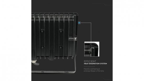 Projektor LED 100W 8700lm 6500K IP65 Czarny 215966