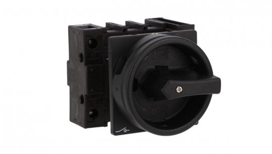 Rozłącznik 40A 3P N 1Z 1R natablicowy czarna rączka z blokadą P1-40/EA/SVB-SW/N/HI11 199901