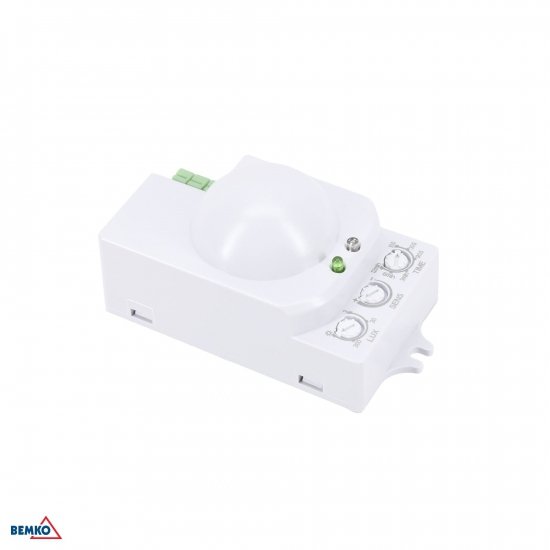 CZUJNIK MIKROFALOWY 1200W 360* IP20 PROSTOKĄTNY BIAŁY
