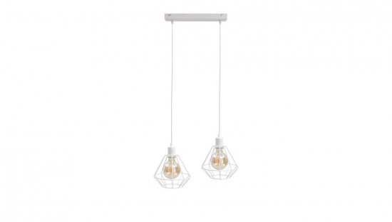 Lampa wisząca loftowa 2xE27 FOSKAL WHITE