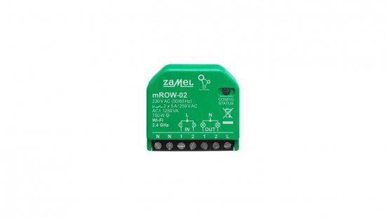 SUPLA Odbiornik dopuszkowy WI-FI 2-kanałowy dwukierunkowy miniaturowy mROW-02 SPL10000037